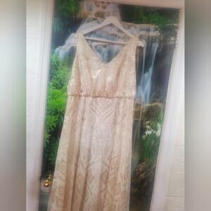 Marina full length formal gown size 14W